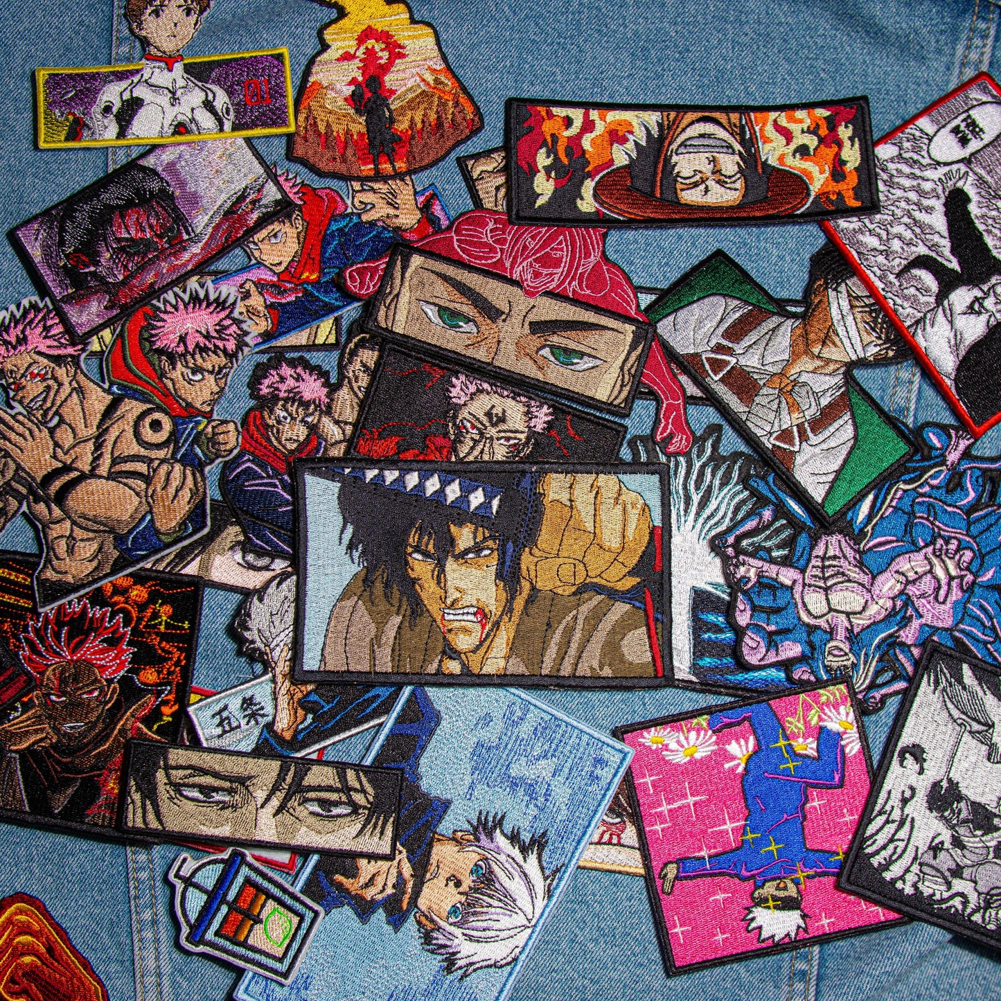 Jujutsu Anime Patch, Bulk iron on patches Embroidered Patch, Anime Lover Gift, Sew On Patches, Manga Patch, Anime Character