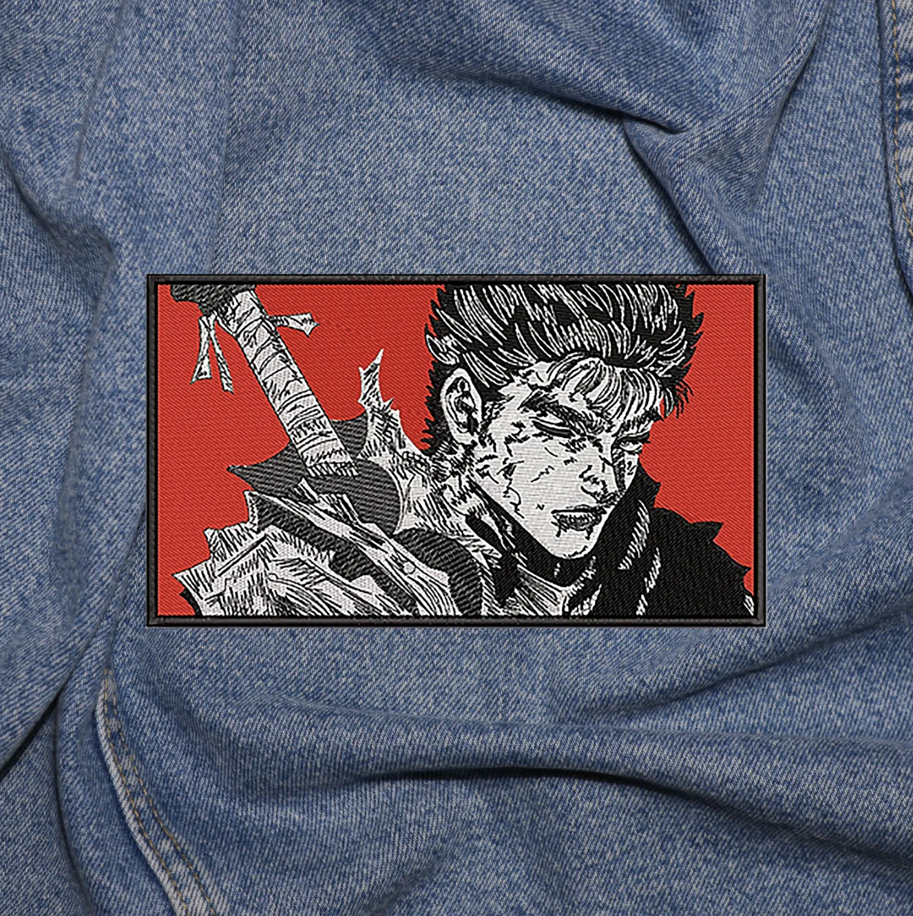 Iron on Anime Manga Embroidered Patch - Perfect for Cosplay and DIY Projects