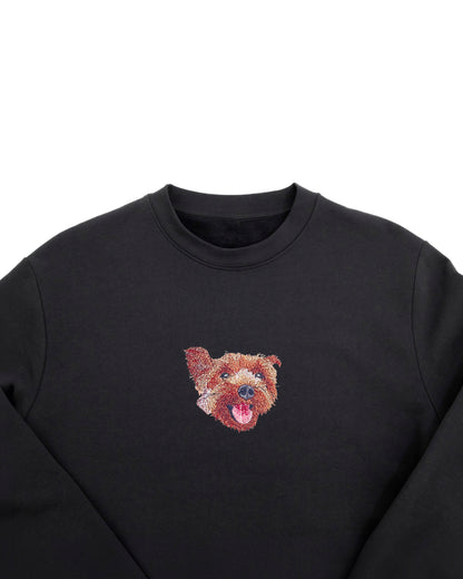 OVERSIZE CREWNECK WITH PET PORTRAIT