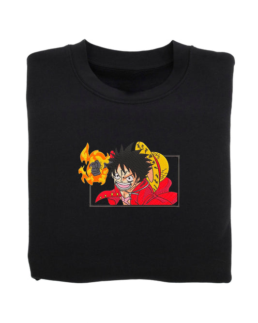 MONKEY D. LUFFY FLAMING PUNCH EMBROIDERY