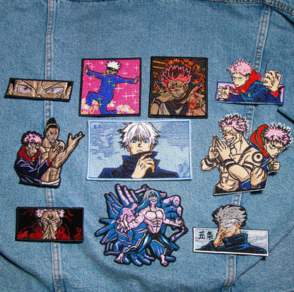 Jujutsu Anime Patch, Bulk iron on patches Embroidered Patch, Anime Lover Gift, Sew On Patches, Manga Patch, Anime Character