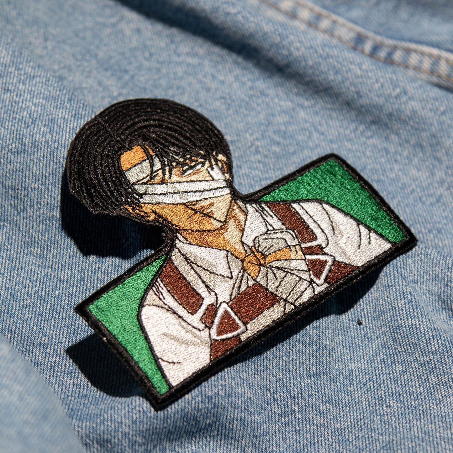 Iron on Anime Patch, Embroidered Patch, Anime Lover Gift, Sew On Patches, Manga Patch, Anime Character, Titan