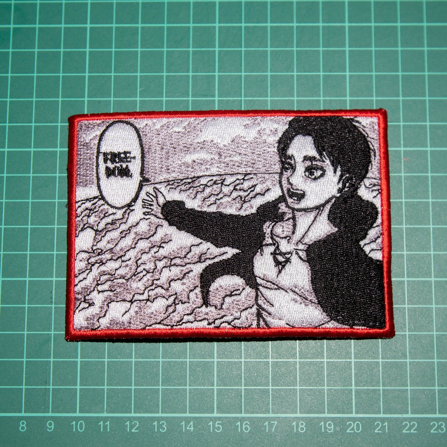 Iron on Anime Patch, Embroidered Patch, Anime Lover Gift, Sew On Patches, Manga Patch, Anime Character, Titan