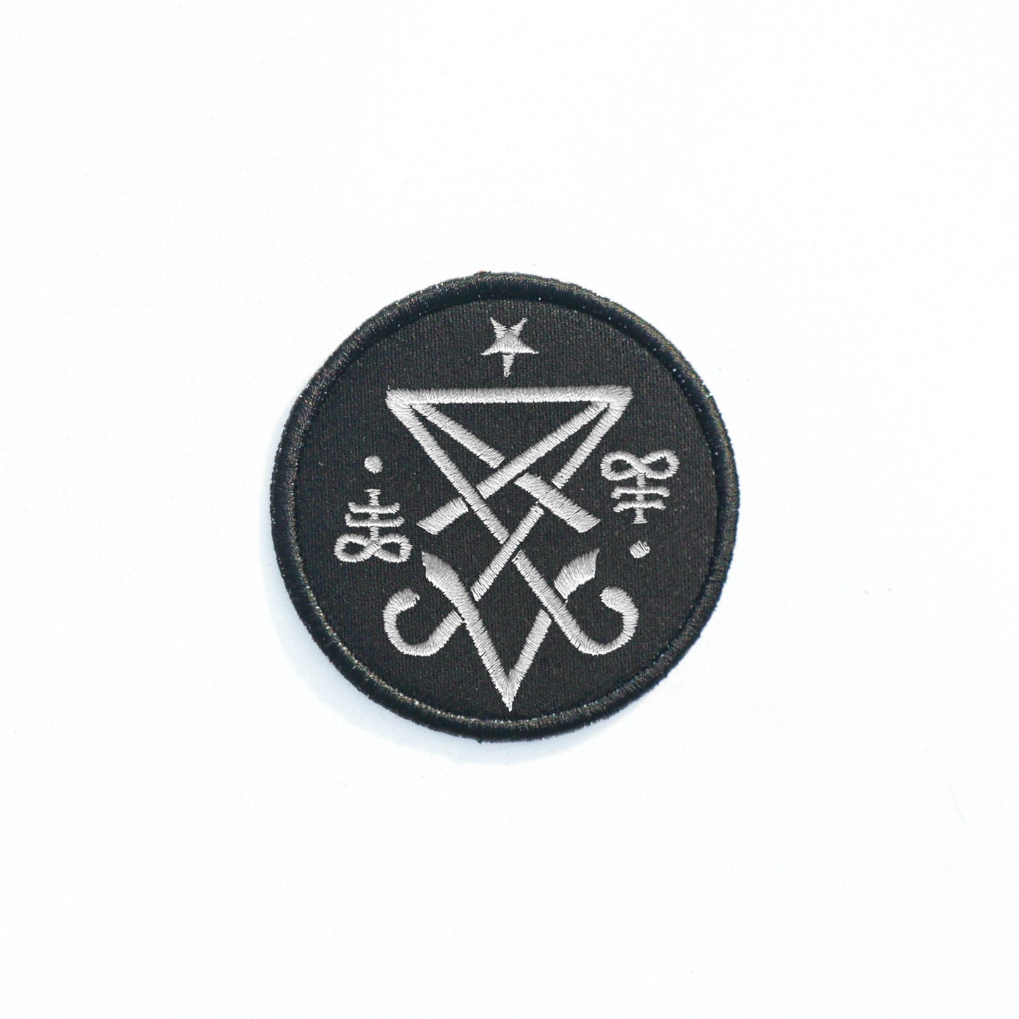 Iron On Sigil of lucifer Patch DIY Embroidered Patch, Badge, Applique, Gift,Patch