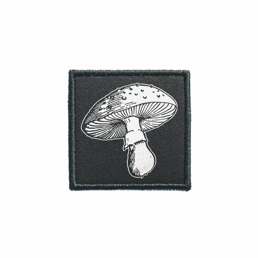 Iron On Mushroom Goth Patch Horror DIY Embroidered Patch, Badge, Applique, Scary, Goth, Halloween Gift, Spooky,Punk Patch