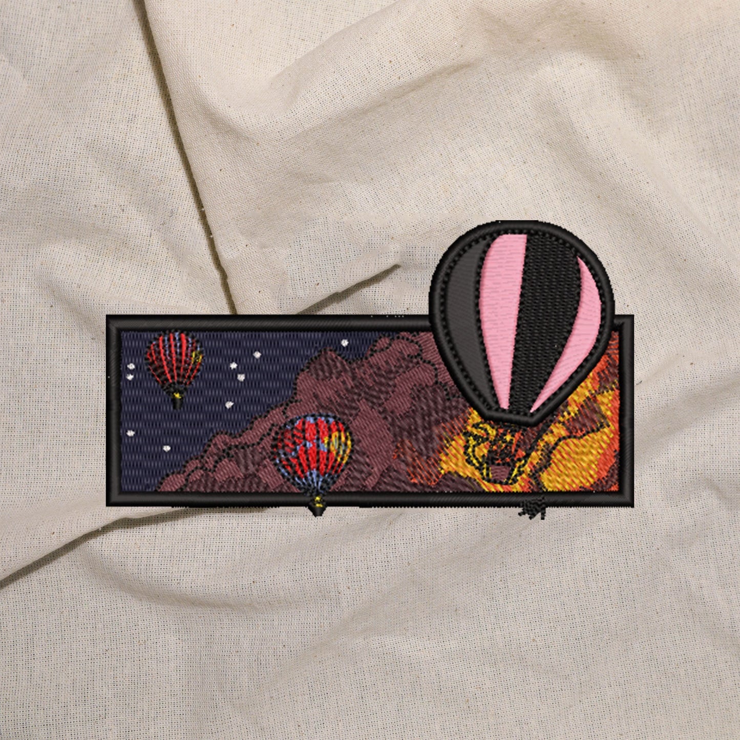 Hot Air Balloon Patch Artistry with Our Last Supper Patch for DIY Projects or Sewing