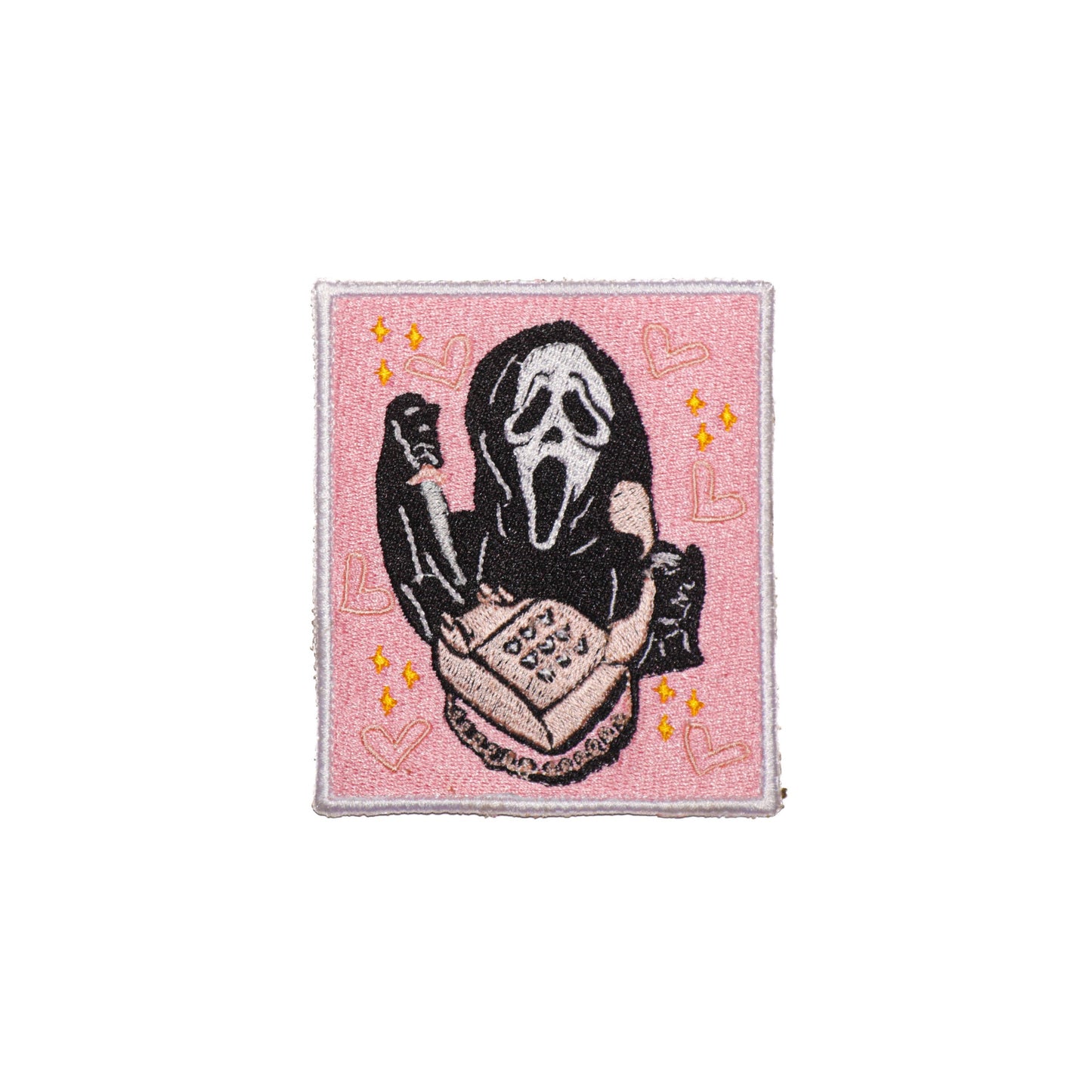 Iron On Horror DIY Embroidered Patch, Badge, Applique, Scary, Movie, Goth, Halloween Gift, Spooky, xPatch, Funn Patch, Knife, Blood