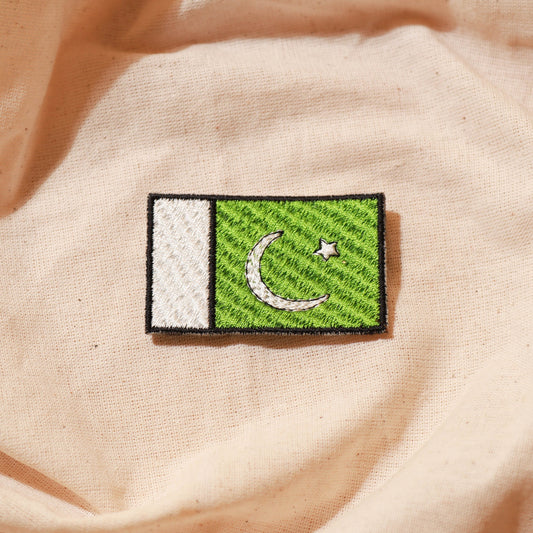 Pakistan Flag Patch - Symbol of Heritage and Unity for Clothes and Accessories