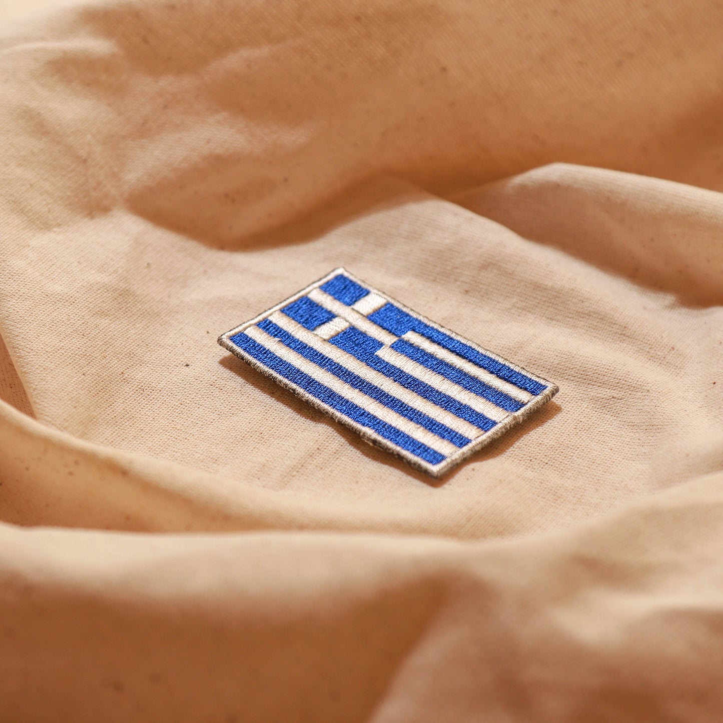 Greece Flag Iron-On Patch - Show Your Greek Heritage with this Applique for Clothing and Accessories