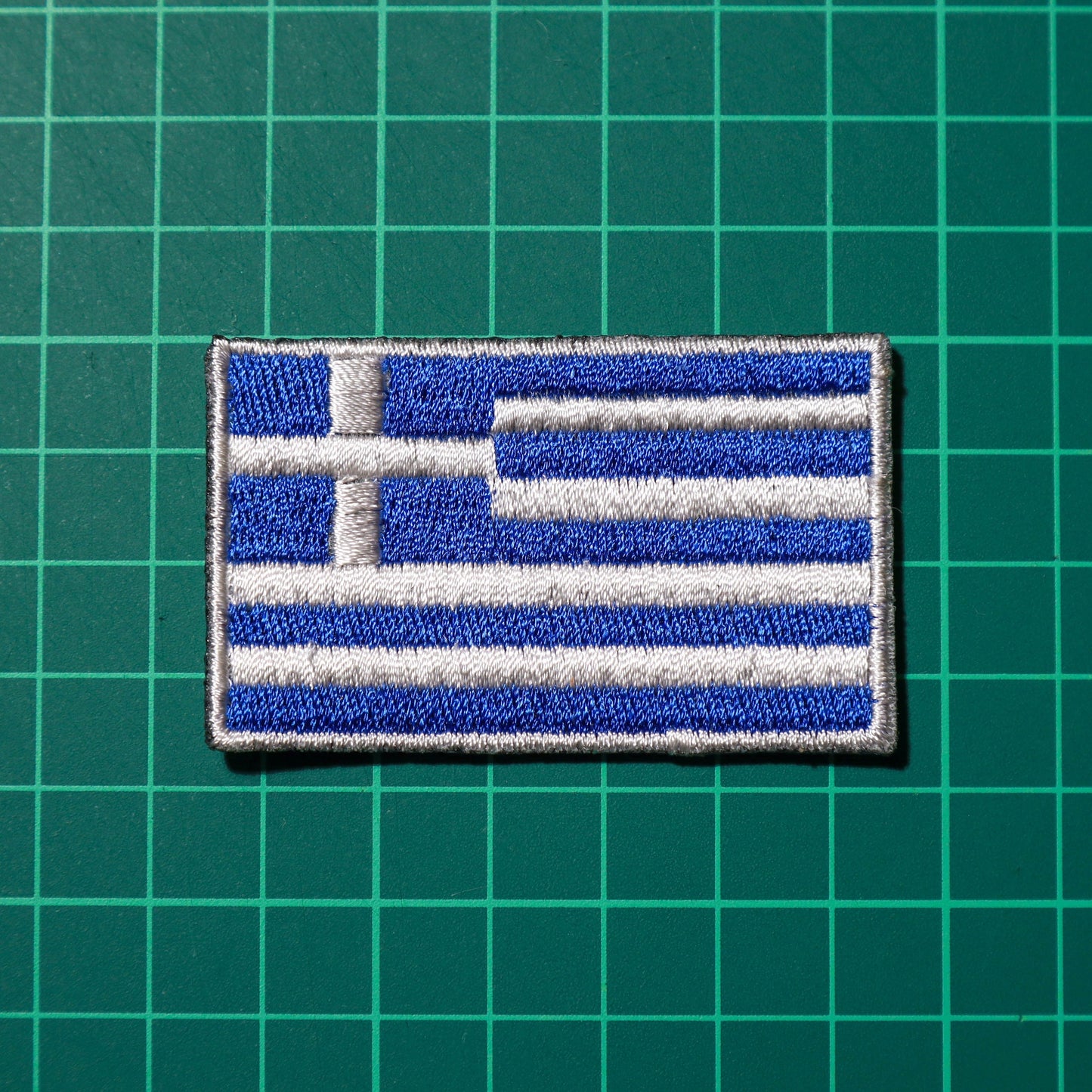 Greece Flag Iron-On Patch - Show Your Greek Heritage with this Applique for Clothing and Accessories