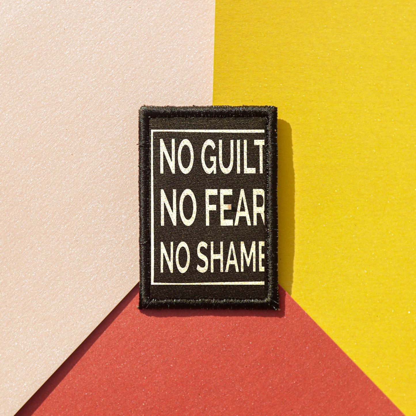 Iron On No Guilt. No Fear. No Shame Goth Patch Horror DIY Embroidered Patch, Badge, Applique, Scary, Goth, Halloween Gift, Spooky,Punk Patch