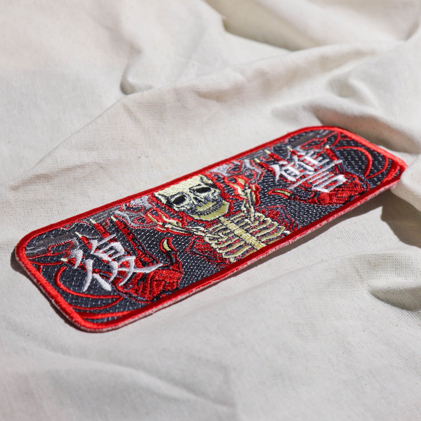 Skull Reveng Japan Patch - Unique Embroidered Patch for Jackets, Bags, and More!