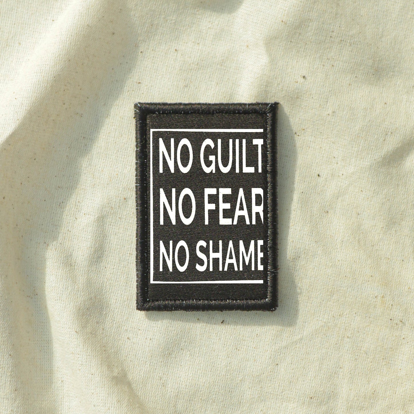 Iron On No Guilt. No Fear. No Shame Goth Patch Horror DIY Embroidered Patch, Badge, Applique, Scary, Goth, Halloween Gift, Spooky,Punk Patch