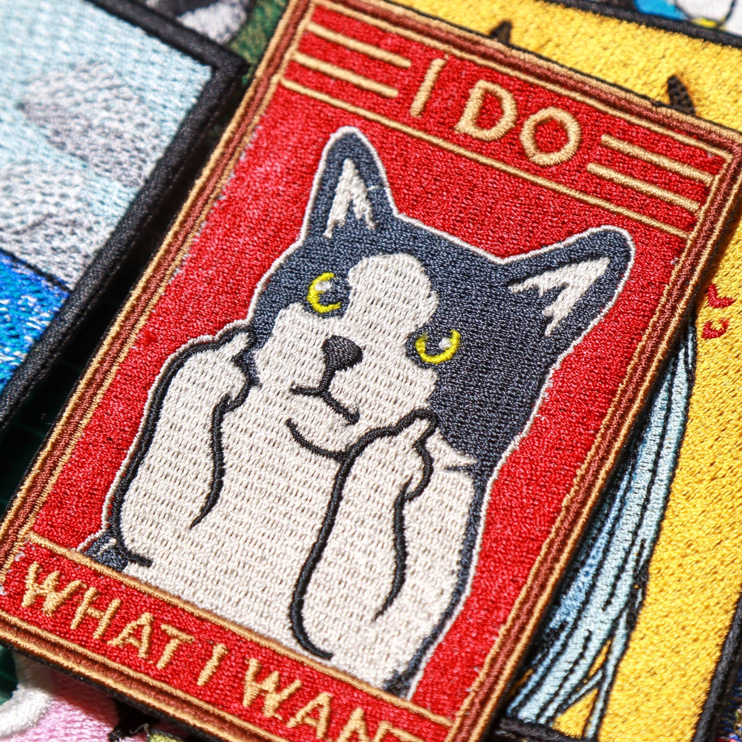 Iron on I Do What I Want Patch, Embroidered Patch,Funny, Animal Lover Gift, Sew On Patches, Meme Patch, Cat Patch, Funny Cat