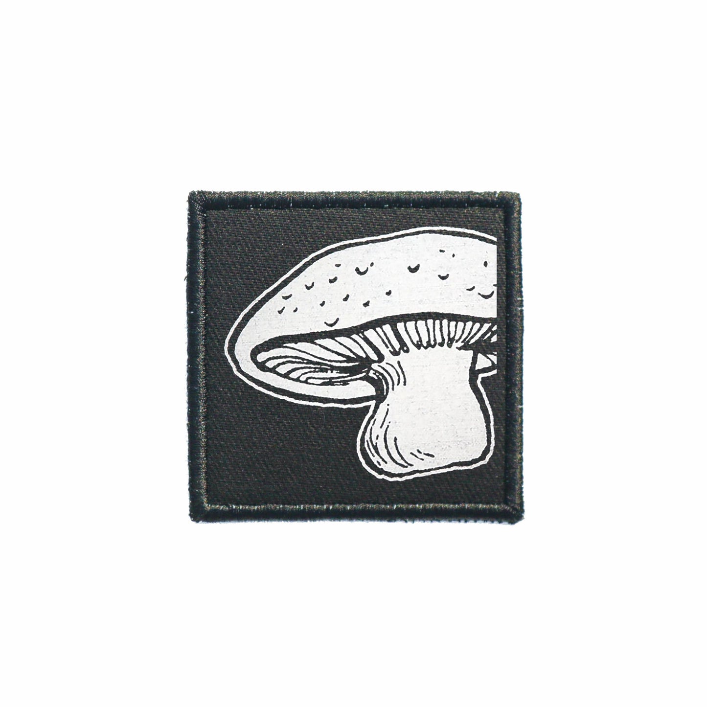 Iron On Mushroom Goth Patch Horror DIY Embroidered Patch, Badge, Applique, Scary, Goth, Halloween Gift, Spooky,Punk Patch