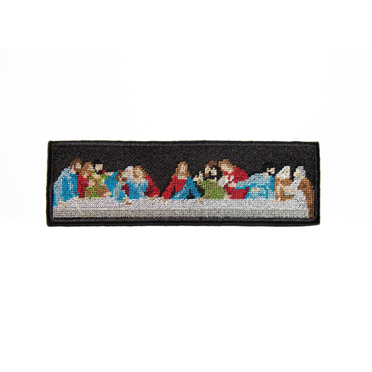 Collectible Sacred Stitch: Commemorate Artistry with Our Last Supper Patch for DIY Projects or Sewing