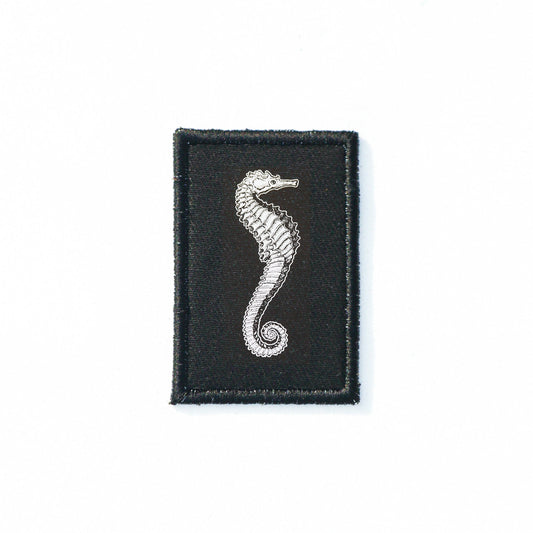 Iron On Seahorse Patch Goth Patch Horror DIY Embroidered Patch, Badge, Applique, Scary, Goth, Halloween Gift, Spooky,Punk Patch