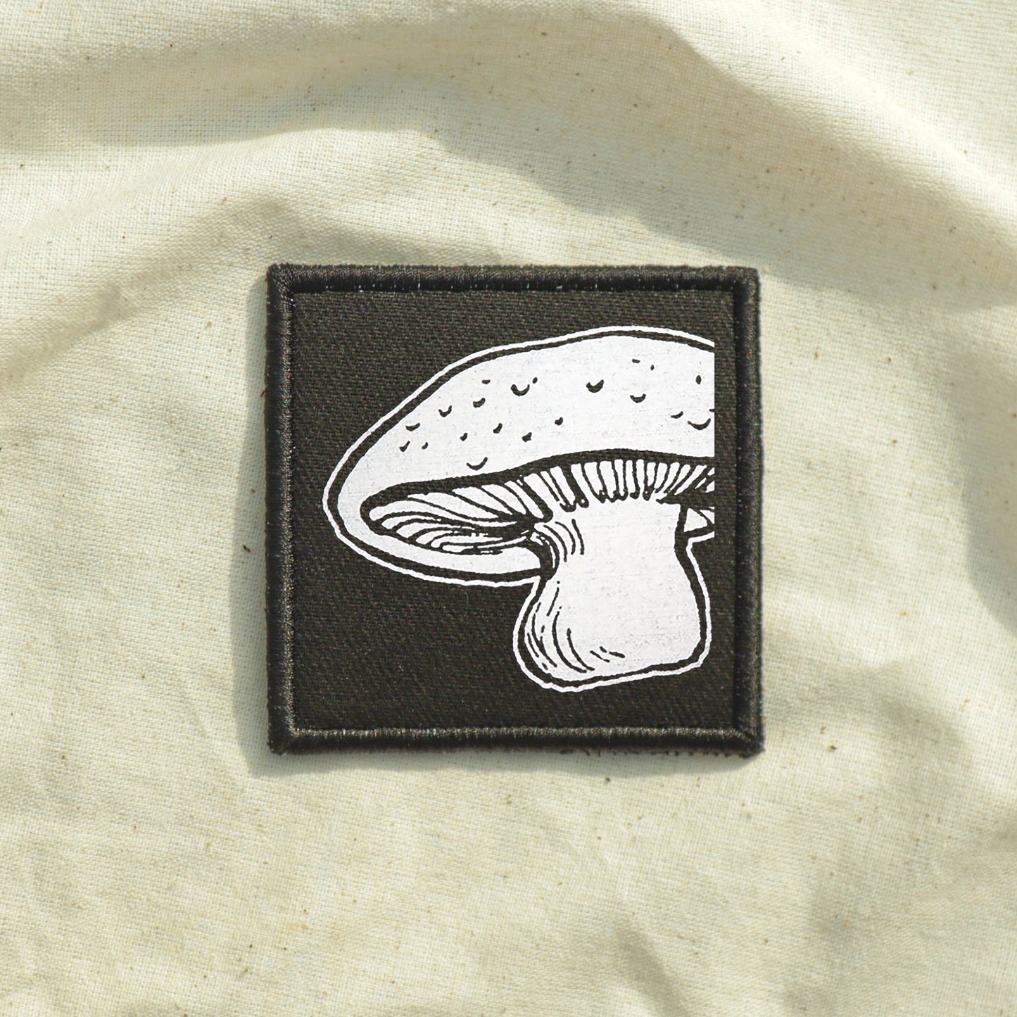 Iron On Mushroom Goth Patch Horror DIY Embroidered Patch, Badge, Applique, Scary, Goth, Halloween Gift, Spooky,Punk Patch