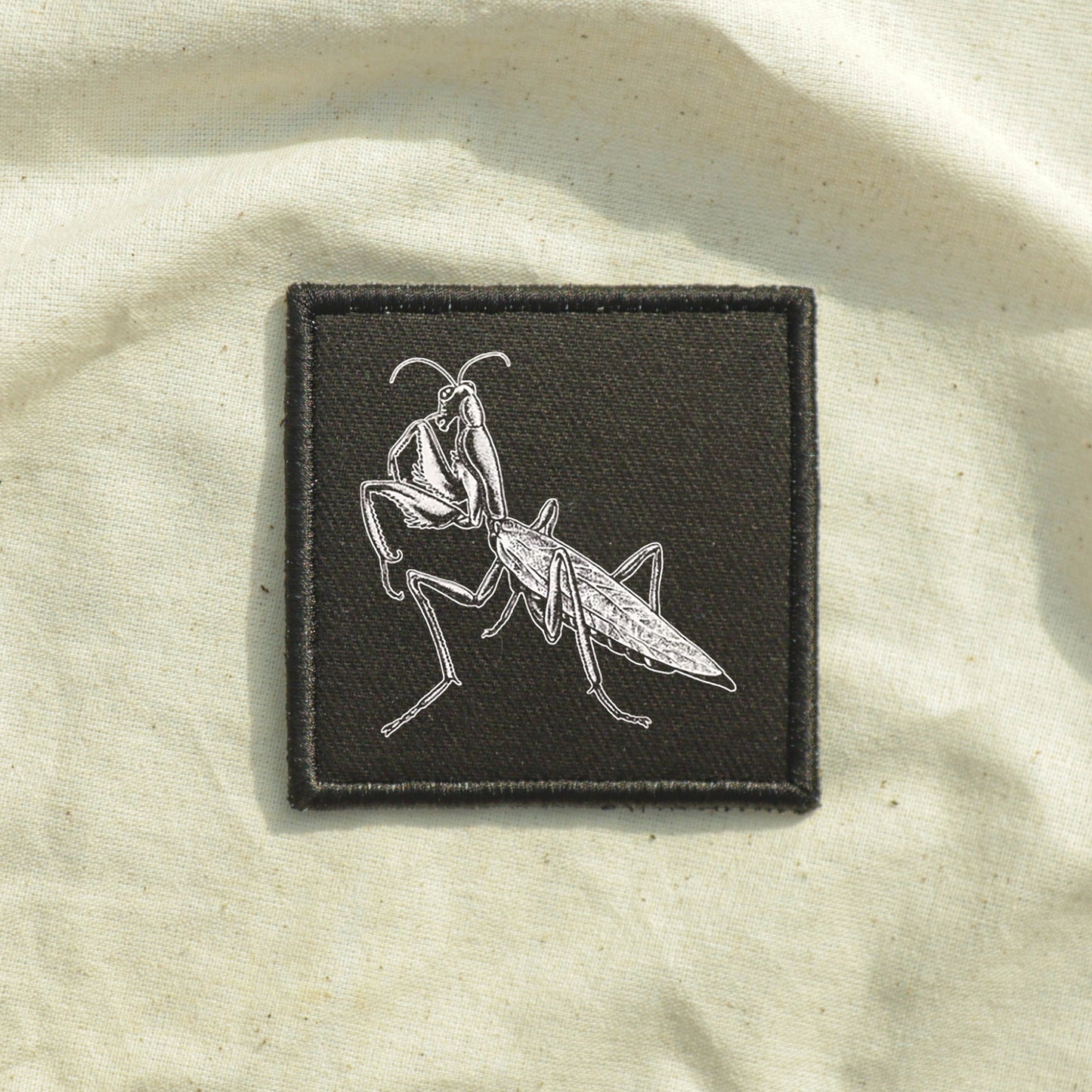 Iron On Praying Mantis Goth Patch Horror DIY Embroidered Patch, Badge, Applique, Scary, Goth, Halloween Gift, Spooky,Punk Patch