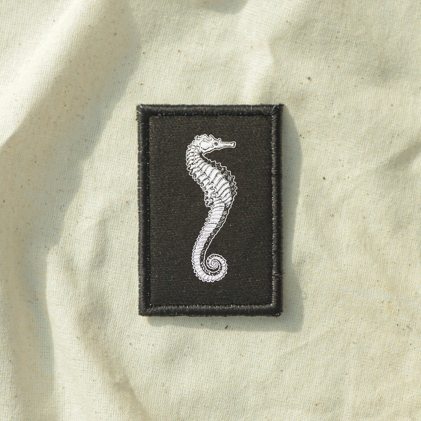 Iron On Seahorse Patch Goth Patch Horror DIY Embroidered Patch, Badge, Applique, Scary, Goth, Halloween Gift, Spooky,Punk Patch