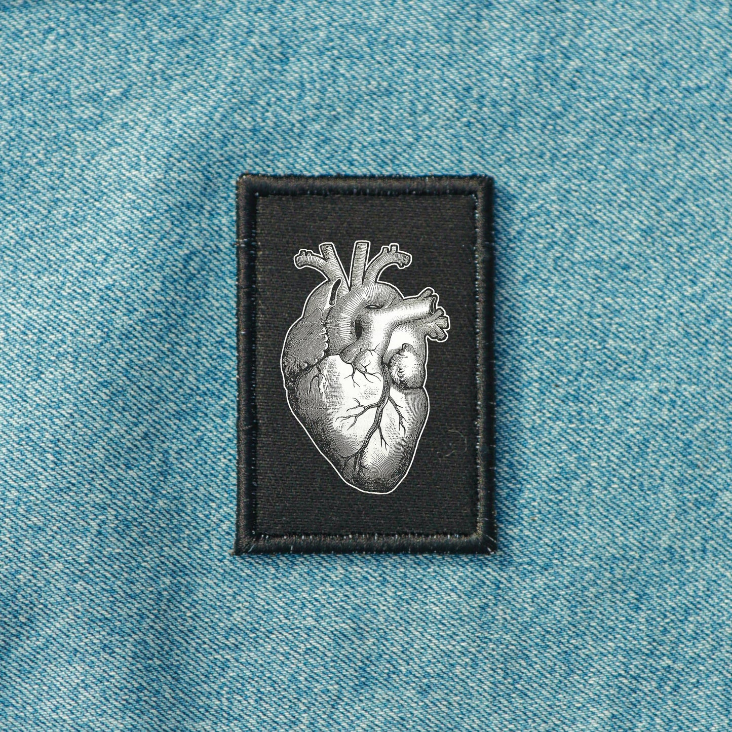 Iron On Anatomical Heart Goth Patch Horror DIY Embroidered Patch, Badge, Applique, Scary, Goth, Halloween Gift, Spooky,Punk Patch