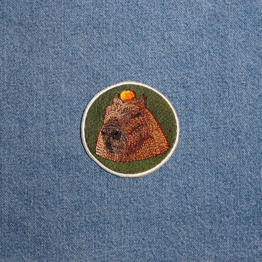 Iron On Capybara Patch,DIY Embroidery, Animal Lover Gift