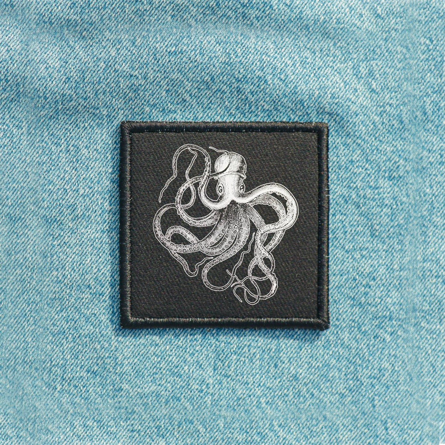 Iron On Octopus Goth Patch Horror DIY Embroidered Patch, Badge, Applique, Scary, Goth, Halloween Gift, Spooky,Punk Patch