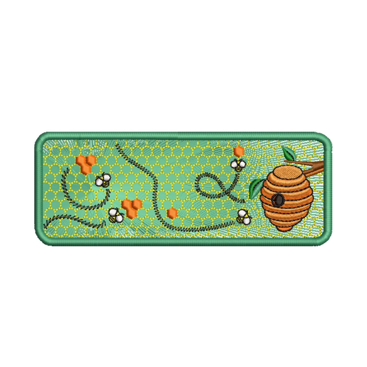 Floral bees with Honey iron on patch: Commemorate Artistry with Our Last Supper Patch for DIY Projects or Sewing