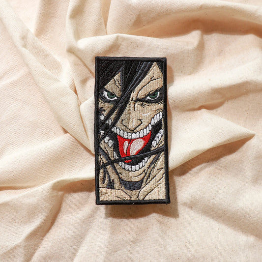 Iron on Anime Patch, Embroidered Patch, Anime Lover Gift, Sew On Patches, Manga Patch, Anime Character, Titan