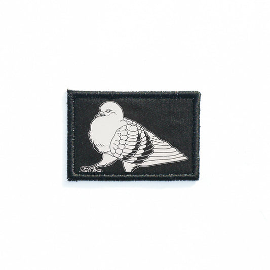 Iron On Pigeon Goth Patch Horror DIY Embroidered Patch, Badge, Applique, Scary, Goth, Halloween Gift, Spooky,Punk Patch