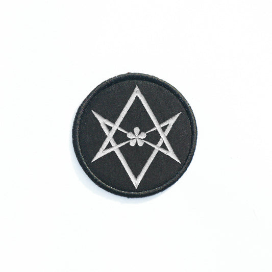 Iron On Unicursal hexagram Patch DIY Embroidered Patch, Badge, Applique, Gift,Patch