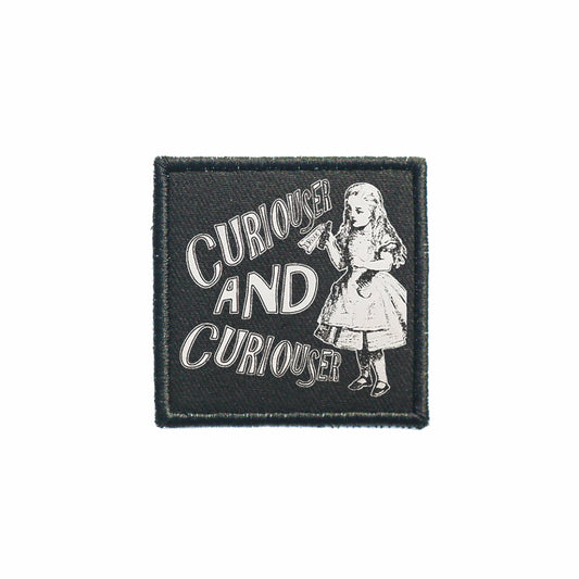 Iron On Alice in Wonderland Goth Patch Horror DIY Embroidered Patch, Badge, Applique, Scary, Goth, Halloween Gift, Spooky,Punk Patch