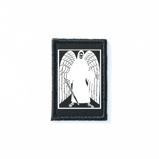 Iron On Goth Patch Arch Angel DIY Embroidered Patch, Badge, Applique, Scary, Goth, Halloween Gift ,Punk Patch