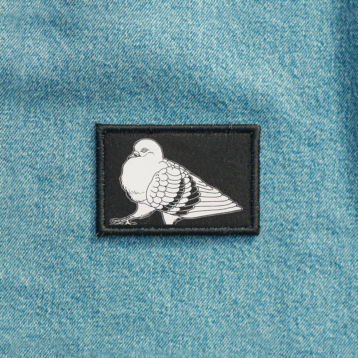 Iron On Pigeon Goth Patch Horror DIY Embroidered Patch, Badge, Applique, Scary, Goth, Halloween Gift, Spooky,Punk Patch