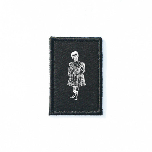 Iron On Goth Patch Horror DIY Embroidered Patch, Badge, Applique, Scary, Goth, Halloween Gift, Spooky,Punk Patch