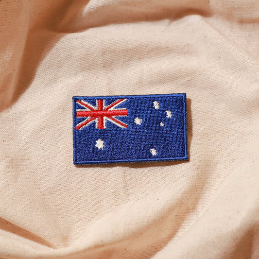 Aussie Spirit: Iron-On Australia Flag Patch, Perfect for DIY Crafts and Upcycling Projects