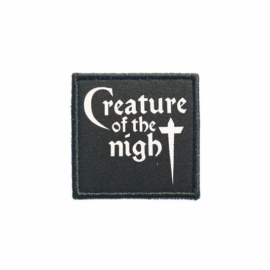 Iron On Creature of the Night Goth Patch Horror DIY Embroidered Patch, Badge, Applique, Scary, Goth, Halloween Gift, Spooky,Punk Patch