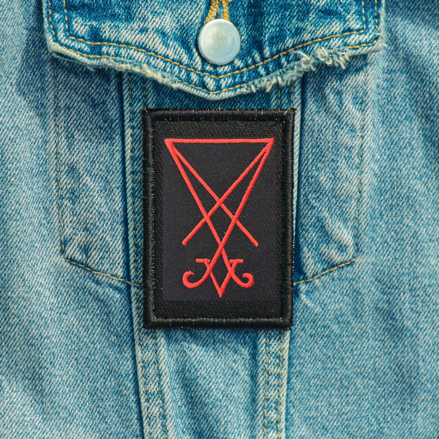 Iron On Sigil of Lucifer Patch DIY Embroidered Patch, Badge, Applique, Gift,Patch