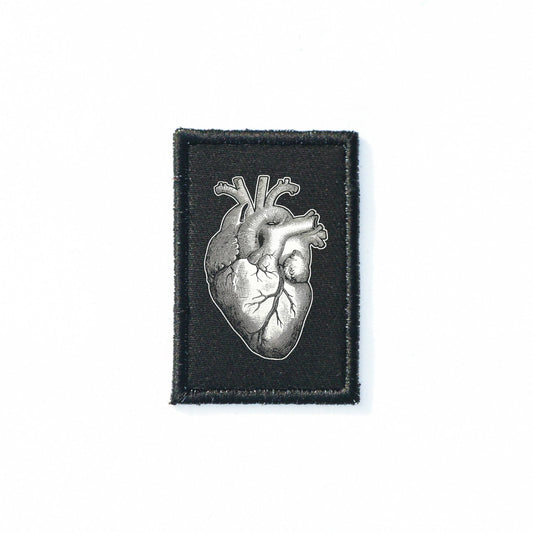 Iron On Anatomical Heart Goth Patch Horror DIY Embroidered Patch, Badge, Applique, Scary, Goth, Halloween Gift, Spooky,Punk Patch