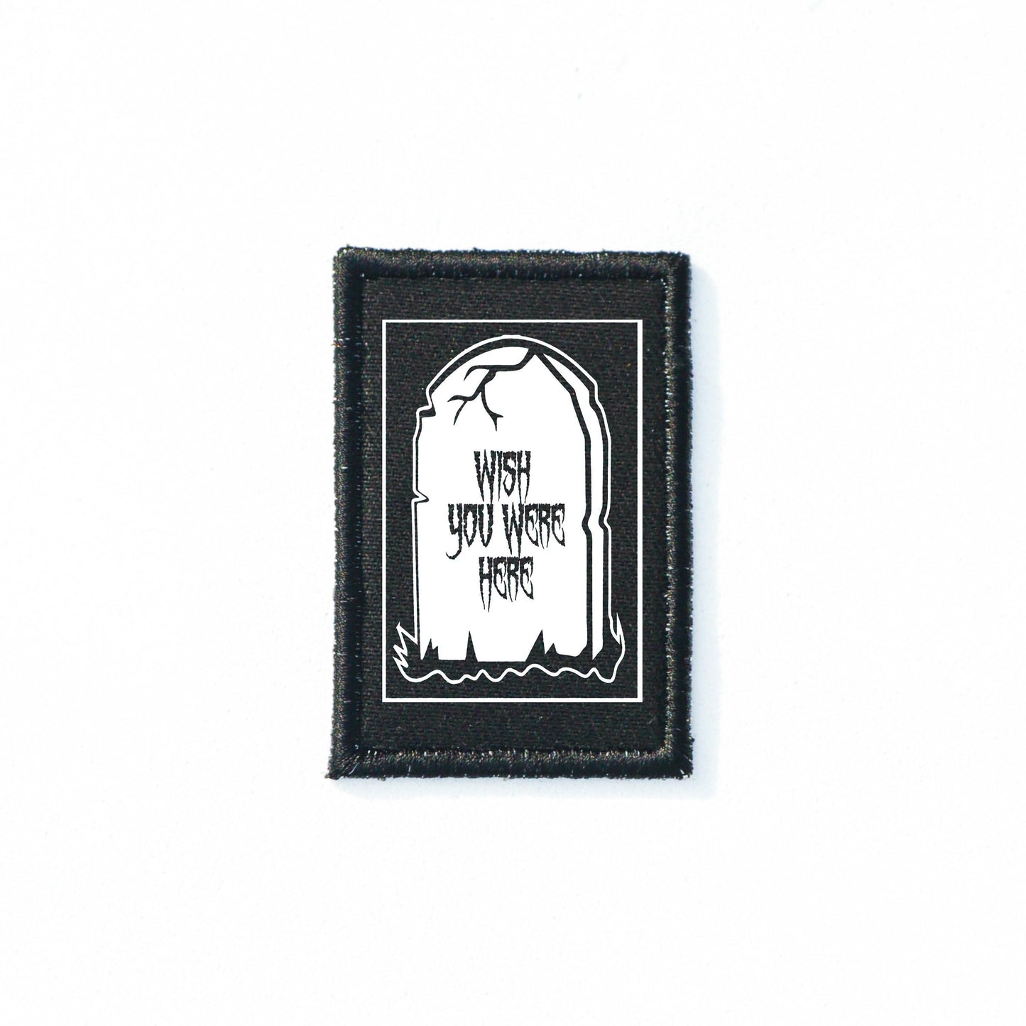 Iron On Goth RIP Patch Horror DIY Embroidered Patch, Badge, Applique, Scary, Goth, Halloween Gift, Spooky,Punk Patch