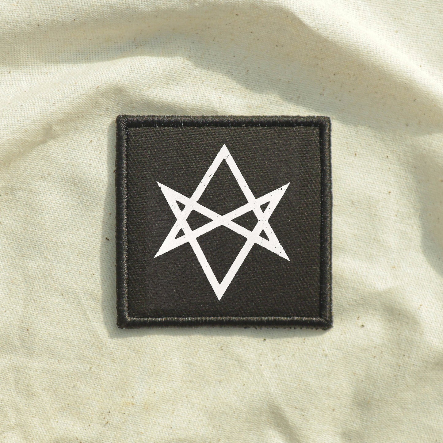 Iron On Occult Unicursal Hexagram Goth Patch Horror DIY Embroidered Patch, Badge, Applique, Scary, Goth, Halloween Gift, Spooky,Punk Patch