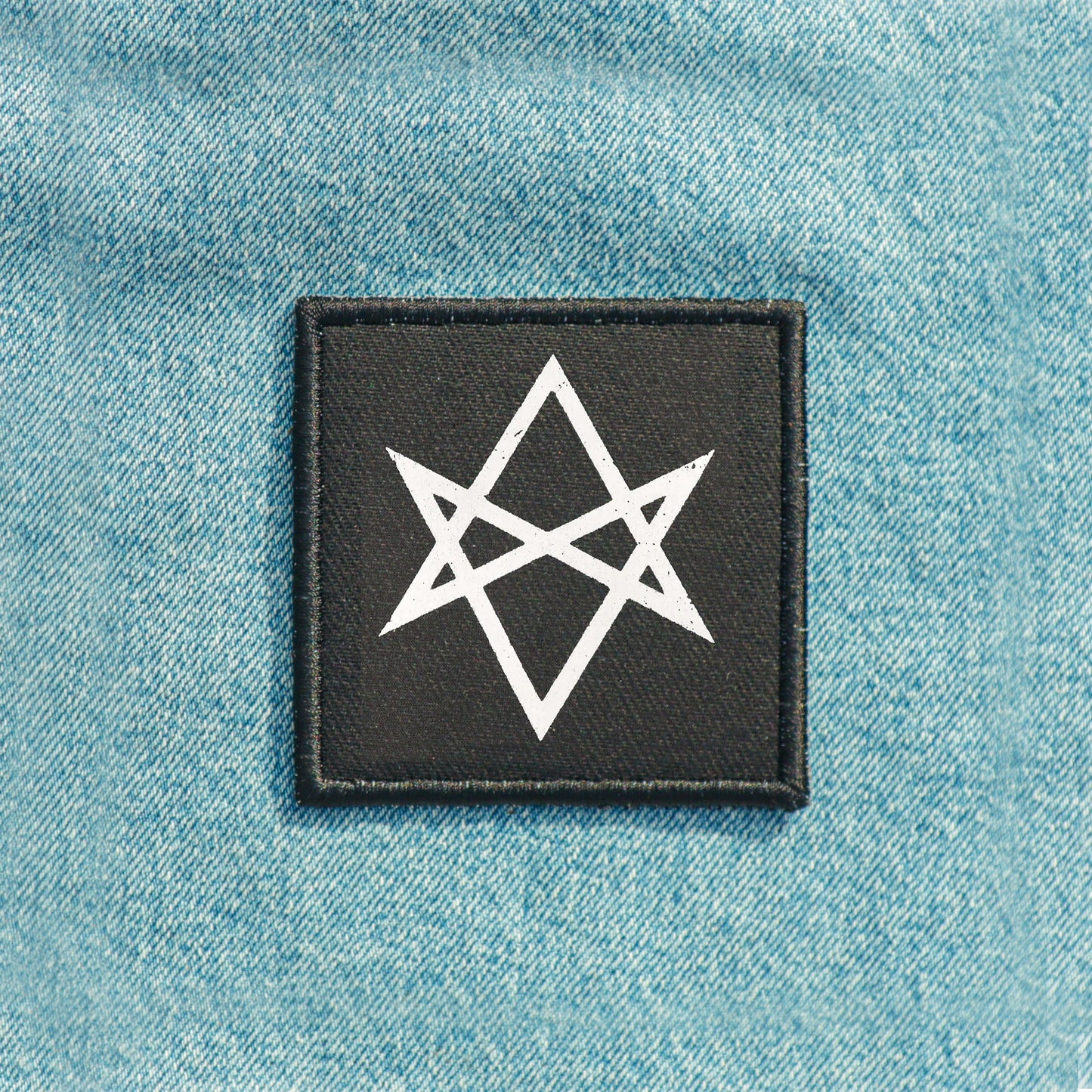 Iron On Occult Unicursal Hexagram Goth Patch Horror DIY Embroidered Patch, Badge, Applique, Scary, Goth, Halloween Gift, Spooky,Punk Patch