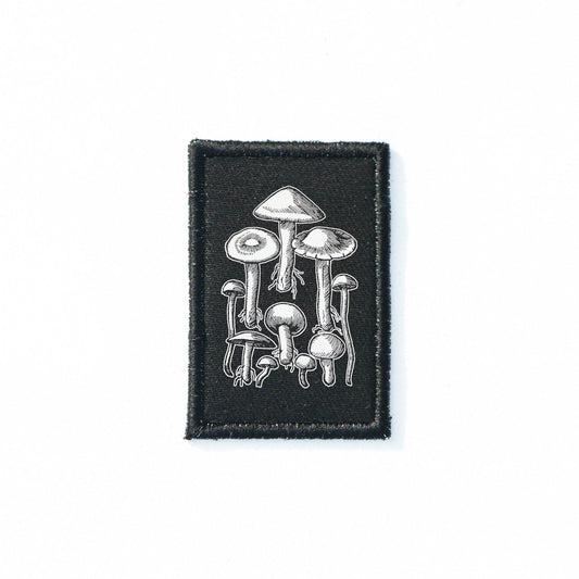 Iron On Mushrooms Goth Patch Horror DIY Embroidered Patch, Badge, Applique, Scary, Goth, Halloween Gift, Spooky,Punk Patch