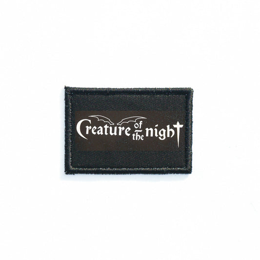 Iron On Creature of the Night Goth Patch Horror DIY Embroidered Patch, Badge, Applique, Scary, Goth, Halloween Gift, Spooky,Punk Patch