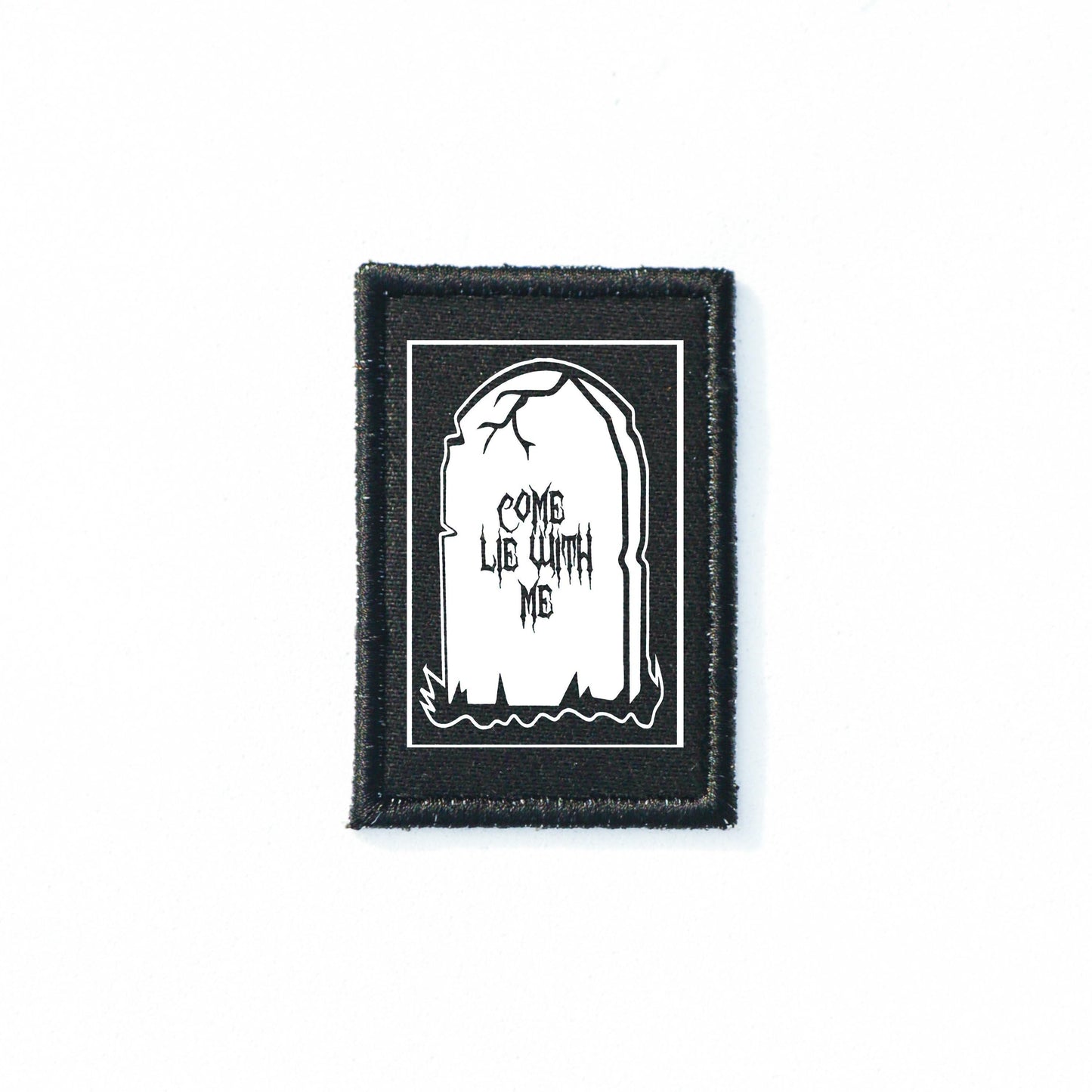 Iron On Goth Rip Patch Horror DIY Embroidered Patch, Badge, Applique, Scary, Goth, Halloween Gift, Spooky,Punk Patch