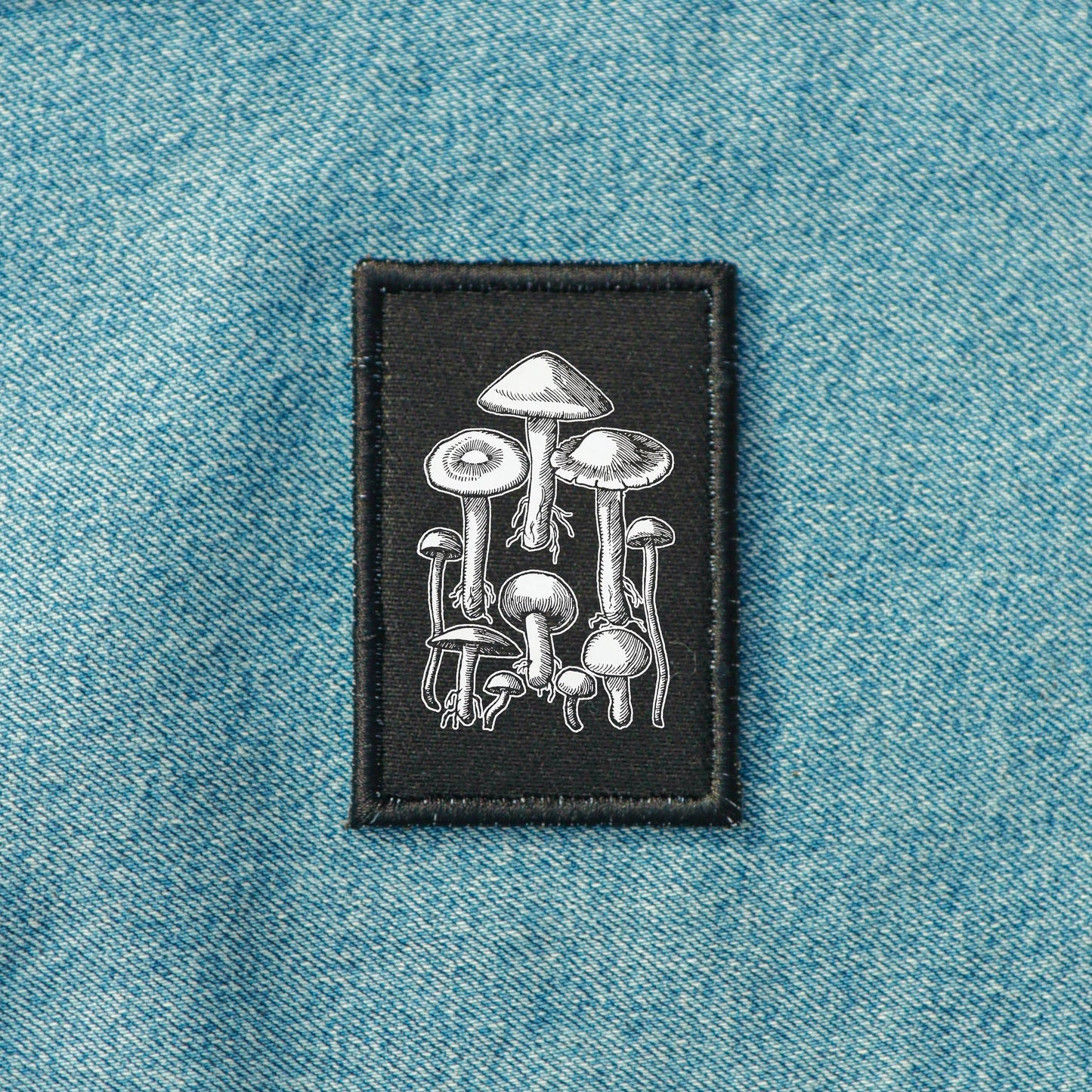 Iron On Mushrooms Goth Patch Horror DIY Embroidered Patch, Badge, Applique, Scary, Goth, Halloween Gift, Spooky,Punk Patch