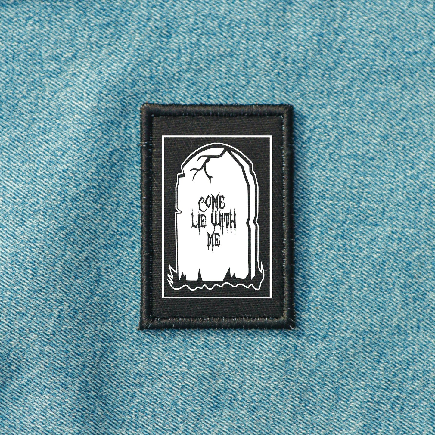 Iron On Goth Rip Patch Horror DIY Embroidered Patch, Badge, Applique, Scary, Goth, Halloween Gift, Spooky,Punk Patch