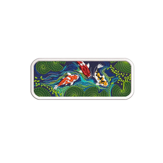 Koi Fish Japan Patch - Traditional Japanese Artwork for Clothing and Accessories