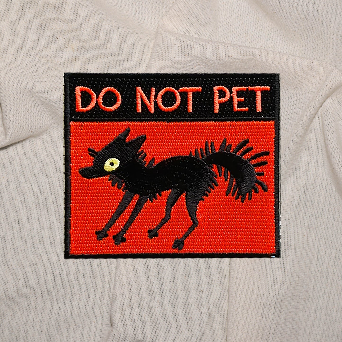 Iron on DO NOT PET Patch, Fuck off Patch, Embroidered Patch, Patch for Jackets, Badge,Meme Applique, Funny