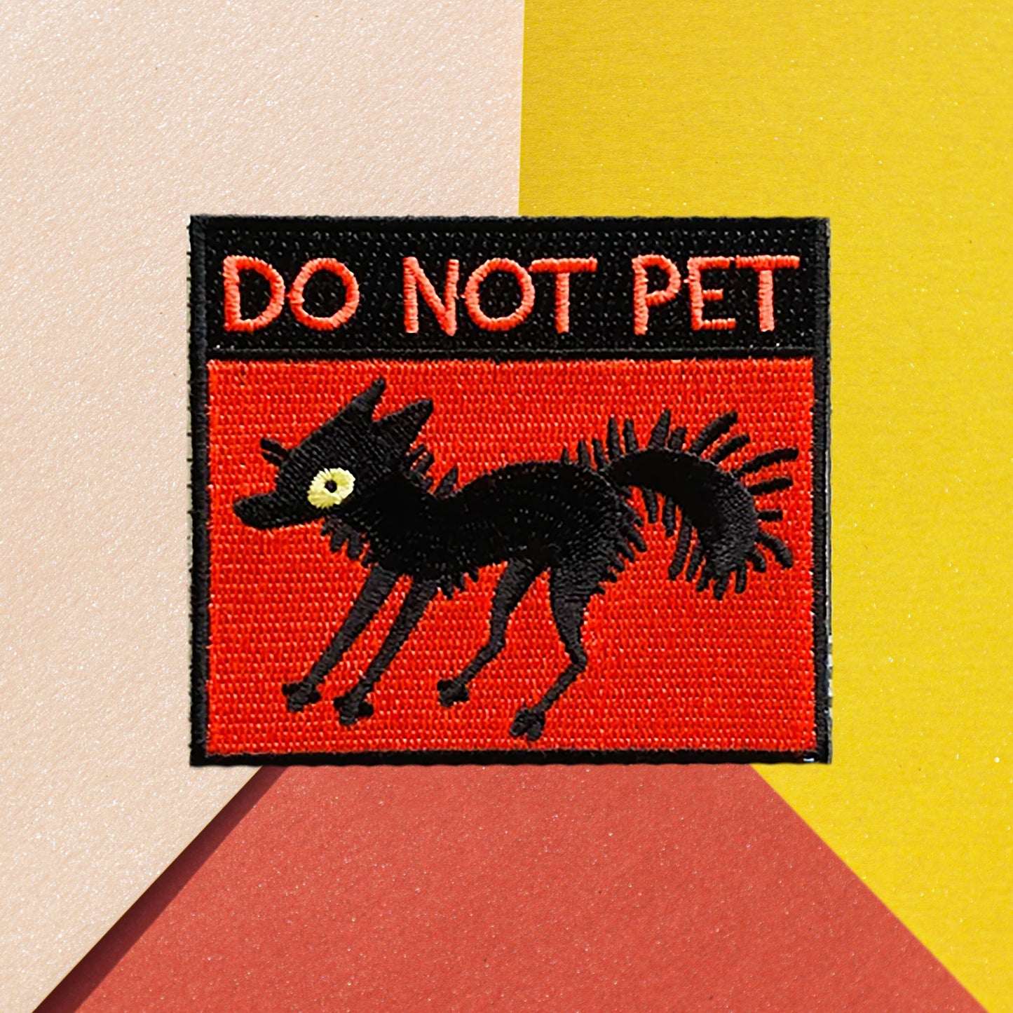 Iron on DO NOT PET Patch, Fuck off Patch, Embroidered Patch, Patch for Jackets, Badge,Meme Applique, Funny